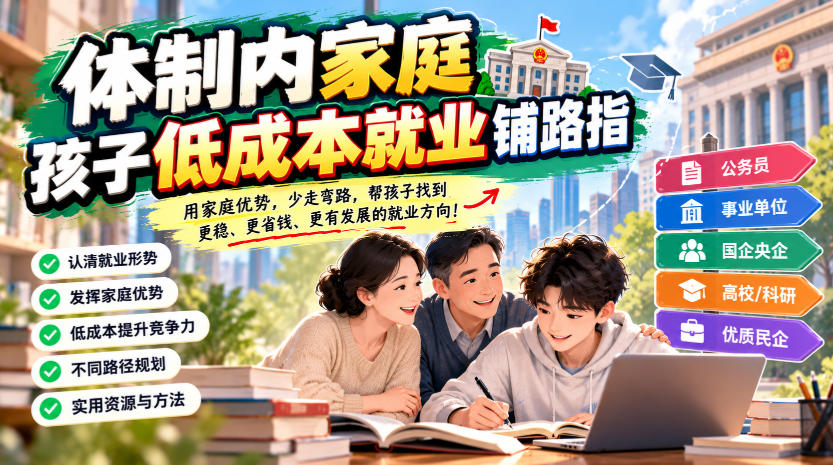 某公众号付费文章:体制内家庭,孩子低成本就业铺路指-轻创终点站